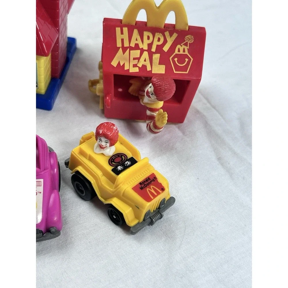 vintage mcdonalds Themed happy meal toys Fry Guy Ronald Birdie Cars